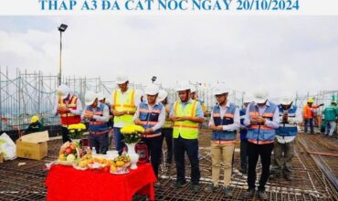 lễ cất nóc Tòa A3 The Grand Manhattan