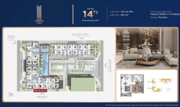 Bán 2 phòng ngủ The Grand Manhattan Tháp A3 tầng trung